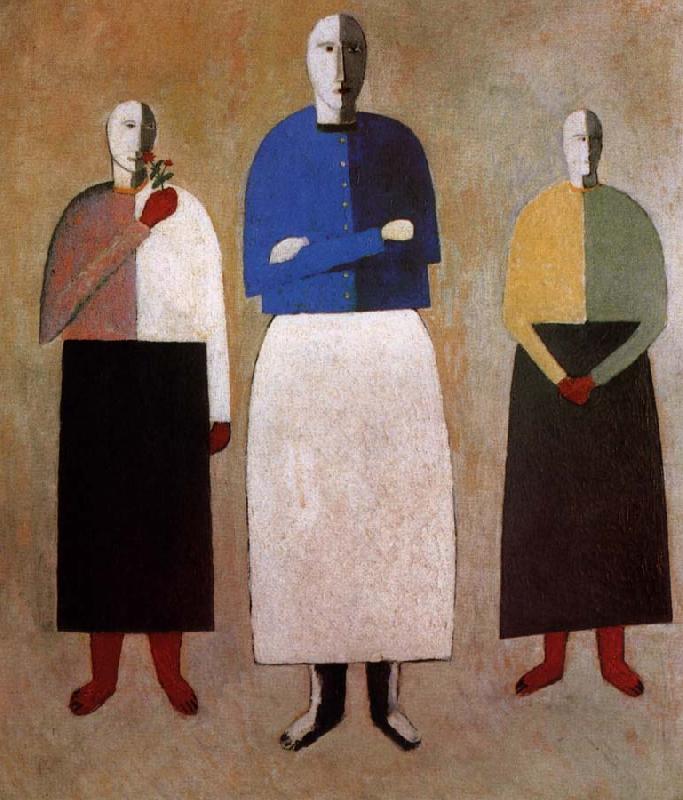 Kasimir Malevich Three Women Sweden oil painting art